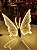 BORBOLETA 60CM COM LED WARM COM SUPORTE BIVOLT - Imagem 1