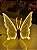 BORBOLETA 60CM COM LED WARM COM SUPORTE BIVOLT - Imagem 5