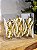PENDENTE ORNAMENTO DOURADO E BRANCO 12CM COM 6 UNIDADES - Imagem 1