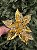 FLOR BICO DE PAPAGAIO POINSETIA GLITTER DOURADO 43,5CM - Imagem 1
