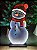 PLACA LUZ INFINITA BONECO DE NEVE 59,5CM - Imagem 1