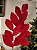 GALHO ARAMADO COM FOLHAS EM VELUDO VERMELHO 73CM - Imagem 1