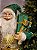 PAPAI NOEL VERDE VELUDO COM DOURADO 60CM - Imagem 6