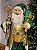 PAPAI NOEL VERDE VELUDO COM DOURADO 60CM - Imagem 2