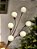 GALHO ARAMADO BOLINHAS VELUDO CREME 65CM - Imagem 1