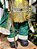PAPAI NOEL VERDE VELUDO COM DOURADO 80CM - Imagem 4