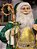 PAPAI NOEL VERDE VELUDO COM DOURADO 80CM - Imagem 5