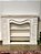 LAREIRA EM MDF BRANCO RUSTÍCO 102CM - Imagem 1
