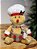 BONECO GINGERBREAD COM CACHECOL 46CM - Imagem 3