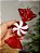 PENDENTE DECORATIVO BALA VERMELHO E BRANCO 15CM - Imagem 1