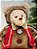URSO NATALINO MARROM ESCURO 55CM - Imagem 5