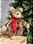 URSO NATALINO MARROM ESCURO 40CM - Imagem 3