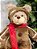 URSO NATALINO MARROM ESCURO 40CM - Imagem 4