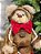 URSO NATALINO MARROM ESCURO 25CM - Imagem 2