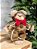 URSO NATALINO MARROM ESCURO 25CM - Imagem 4