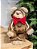 URSO NATALINO MARROM ESCURO 25CM - Imagem 1