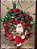 GUIRLANDA DECORADA NOEL SENTADO VERMELHO E VERDE - Imagem 1