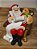 PAPAI NOEL SENTADA NA POLTRONA COM CACHORRO 19CM - Imagem 5