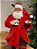 PAPAI NOEL COLECIONÁVEL DE PIJAMA E PANTUFA 28CM - Imagem 4