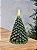 VELA EM CERA COM LED ÁRVORE VERDE 13,5CM - Imagem 1