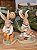 CASAL DE COELHOS COM REGADOR 17CM - Imagem 3