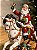 PAPAI NOEL NO CAVALO EM RESINA SUPER LUXO 21CM - Imagem 4