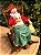 PAPAI NOEL DORMINDO NA CADEIRA DE BALANÇO EM RESINA SUPER LUXO 19CM - Imagem 4