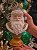 BUSTO PAPAI NOEL VERDE E DOURADO 21CM - PRÉ VENDA 2026 - Imagem 1