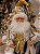 PAPAI NOEL EM PÉ LUXO VERDE E DOURADO 60CM - PRÉ VENDA 2026 - Imagem 3