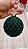 BOLA DE VIDRO VERDE COM VELUDO 10CM - PRÉ VENDA 2026 - Imagem 1