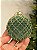 BOLA DE VIDRO VERDE VELUDO COM DOURADO 9,5CM - Imagem 4