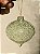 BOLA ORNAMENTO DE VIDRO VERDE CRAQUELADO 9,5CM - Imagem 2