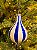 ORNAMENTO GOTA DE VIDRO AZUL E BRANCA 7CM - Imagem 7