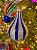 ORNAMENTO GOTA DE VIDRO AZUL E BRANCA 7CM - PRÉ VENDA 2026 - Imagem 2