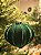 ORNAMENTO DE VIDRO VELUDO VERDE 9,5CM - Imagem 1