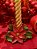 CASTIÇAL POINSETIA COM VELA DOURADA COM LED 27,5CM - PRÉ VENDA 2026 - Imagem 2