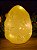 OVO AMARELO COM LED E BORBOLETAS 19CM - Imagem 1