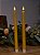DUPLA DE VELA DECORATIVA AMARELA COM LED 29CM - Imagem 4