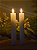 DUPLA DE VELA DECORATIVA BRANCA COM LED 21CM - Imagem 2