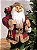 PAPAI NOEL EM PÉ TRADICIONAL VERMELHO E VERDE 60CM - Imagem 2