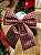 LAÇO CHECKER BORDO E VERMELHO 28X34CM - PRÉ VENDA 2026 - Imagem 2