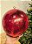 BOLA DECORADA CRAQUELADA VERMELHA 25CM - Imagem 6