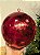 BOLA DECORADA CRAQUELADA VERMELHA 25CM - Imagem 4