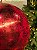BOLA DECORADA CRAQUELADA VERMELHA 25CM - Imagem 3
