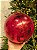 BOLA DECORADA CRAQUELADA VERMELHA 25CM - Imagem 1