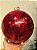 BOLA DECORADA CRAQUELADA VERMELHA 20CM - Imagem 2
