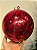 BOLA DECORADA CRAQUELADA VERMELHA 20CM - Imagem 4