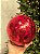 BOLA DECORADA CRAQUELADA VERMELHA 20CM - Imagem 3