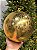 BOLA DECORADA CRAQUELADA DOURADA 25CM - Imagem 1