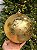 BOLA DECORADA CRAQUELADA DOURADA 20CM - Imagem 1